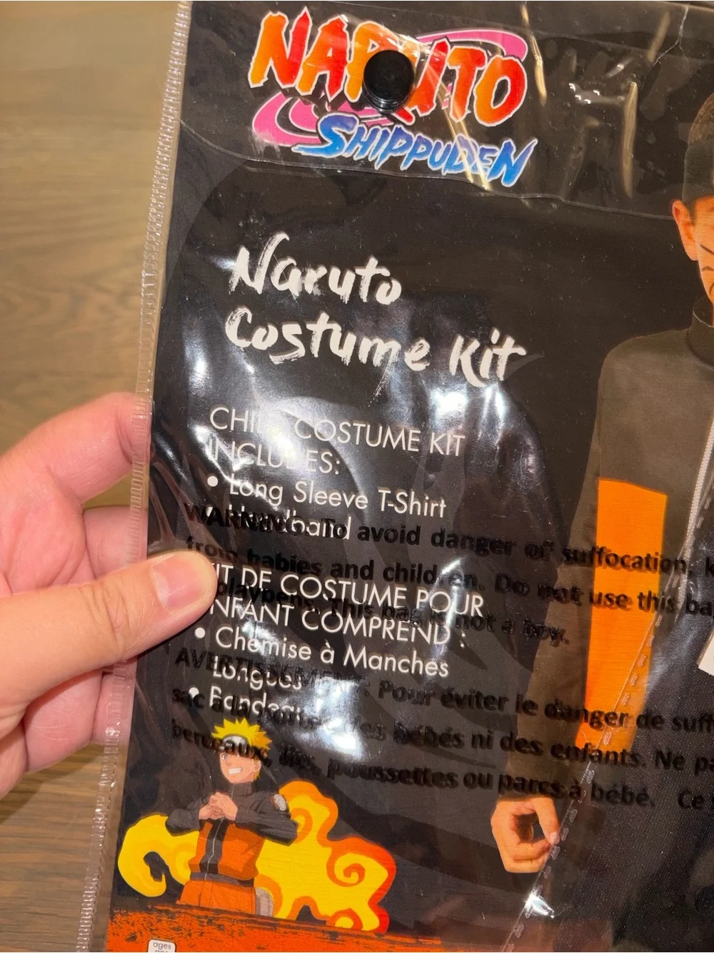 NWT Naruto Shippuden Costume Kit Child Small Medium 4-8 Anime Cosplay Halloween